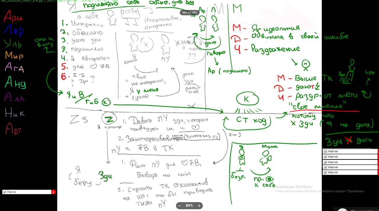 Взаимодействия 20.10.2025